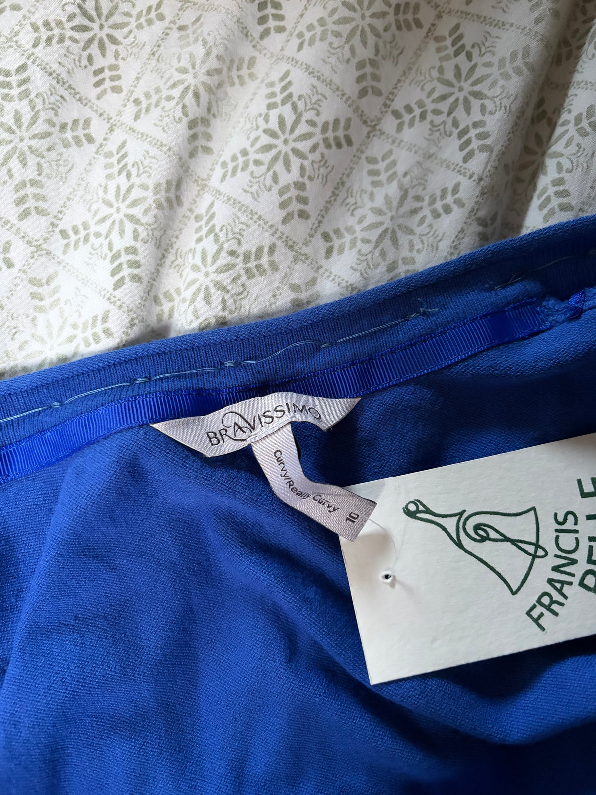 Blue long sleeve cardigan - mother of pearl buttoned front